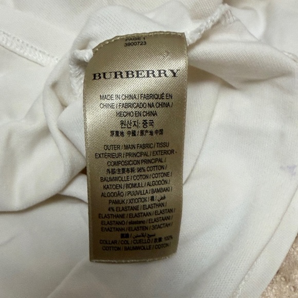 Long Sleeve Burberry Blouse with Check Collar size M - Picture 5 of 11